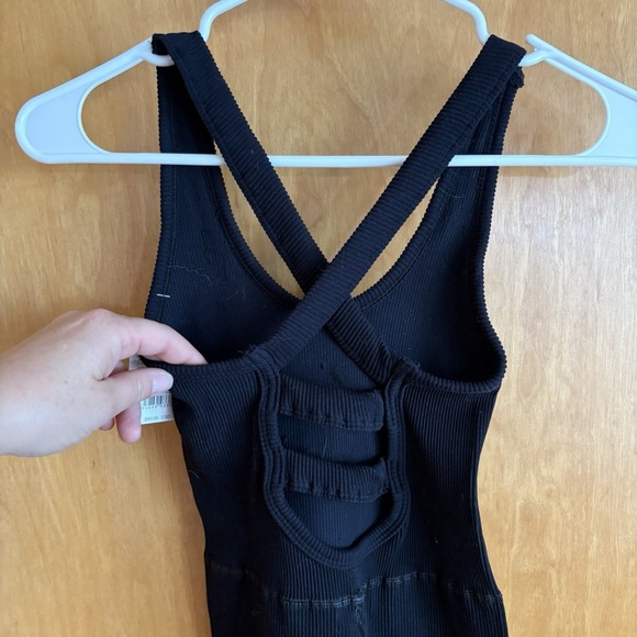 NEW XS Free People X FP Movement Free Throw Jumpsuit Black REVOLVE‎ MSRP $80 - Picture 7 of 8